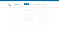 Desktop Screenshot of lcmgroup.com